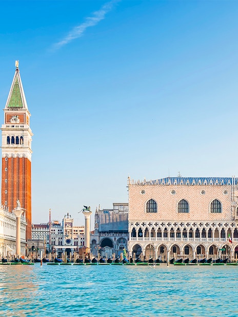San Marco Square in Venice with St. Mark's Campanile and Doge's Palace.