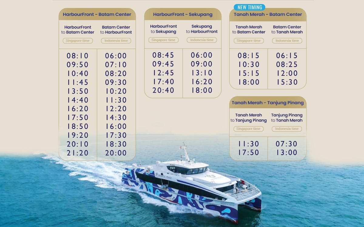 majestic fast ferry tickets: batam to/from singapore, tanah merah or sekapung-6 majestic fast ferry tickets: batam to/from singapore, tanah merah or sekapung-6