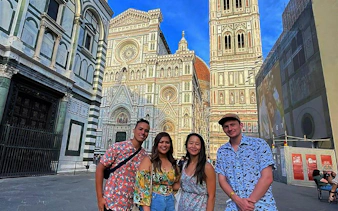 Group in front of Florence Cathedral on Chianti day tour.
