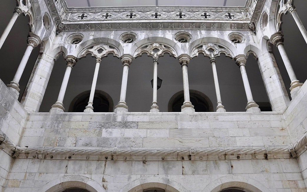 National Tile Museum Lisbon interior arches and columns.