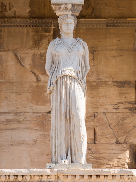 Caryatids of the Erechtheion, Acropolis, Athens.