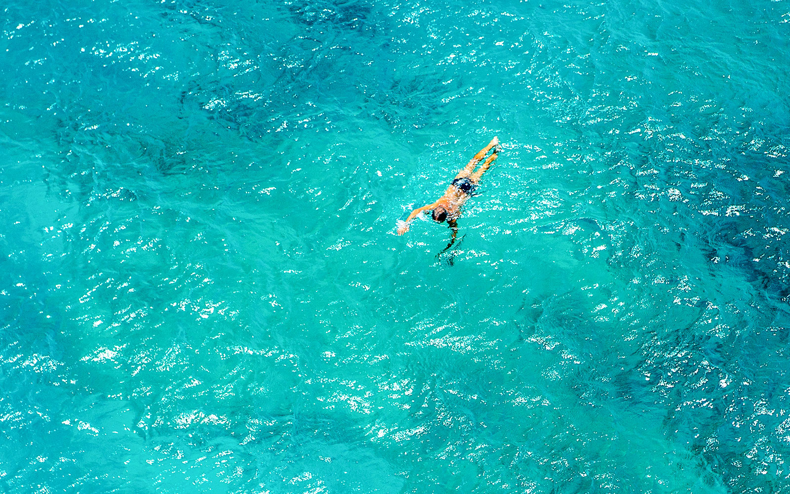 Swimming in Ha Long Bay
