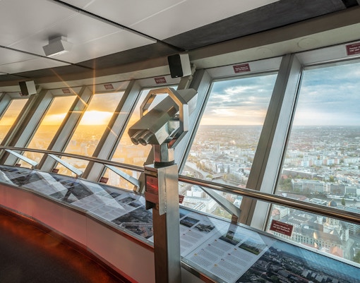 Aussichtsplattform im Inneren des Berliner Fernsehturms