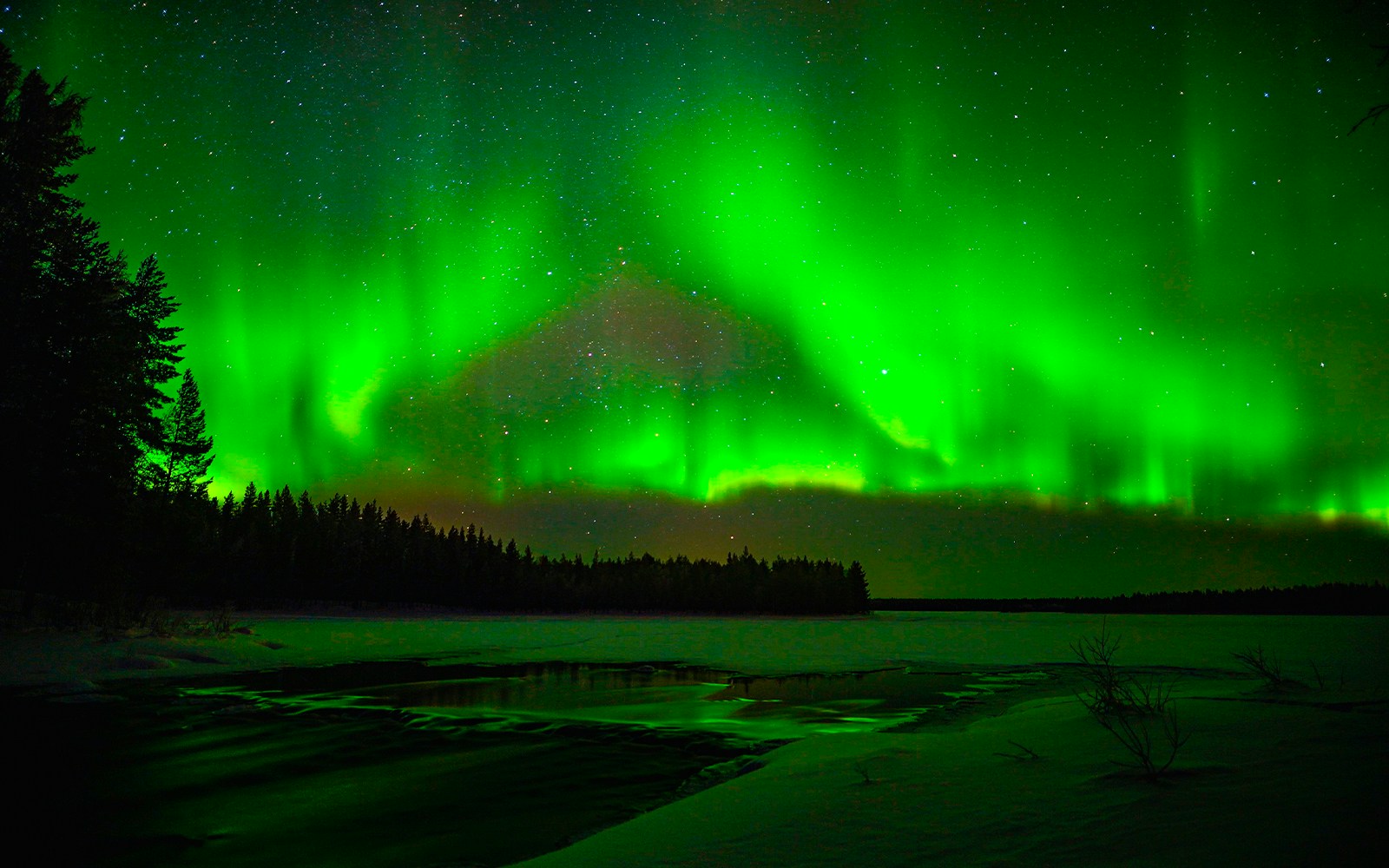 Northern lights at Rovaniemi