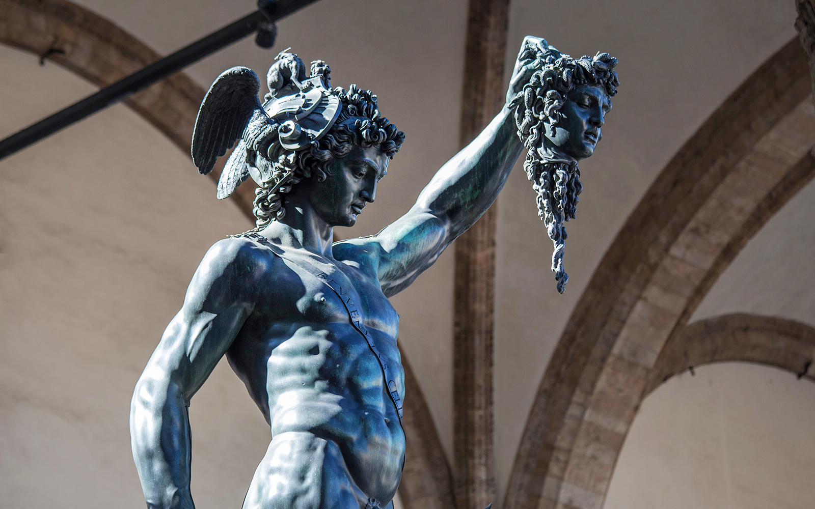 Ancient sculpture of Menelaus