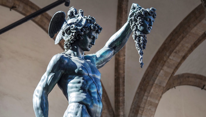 Ancient sculpture of Menelaus