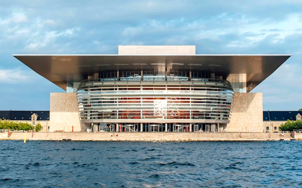 Copenhagen National Opera House viewed from the canal with GoBoat.