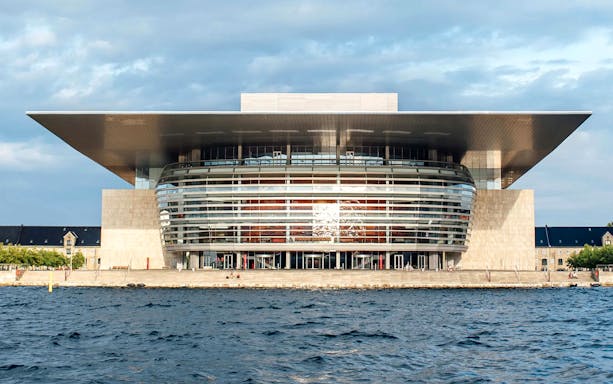 Copenhagen National Opera House viewed from the canal with GoBoat.
