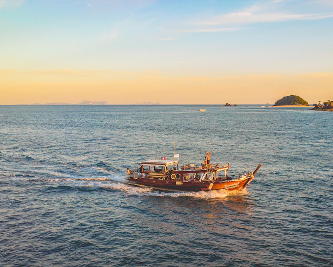 From Krabi: 7 Islands Morning or Sunset Tour by Luxury Longtail Boat