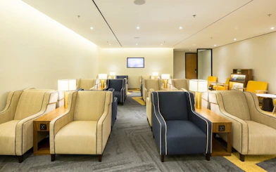 Plaza Premium Lounge seating area at Rio de Janeiro International Airport, Arrivals, T2.