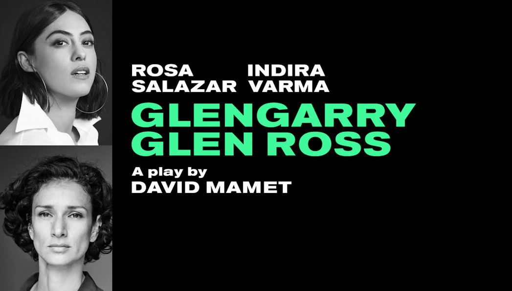 Poster for Glengarry Glen Ross play in Westend featuring cast names