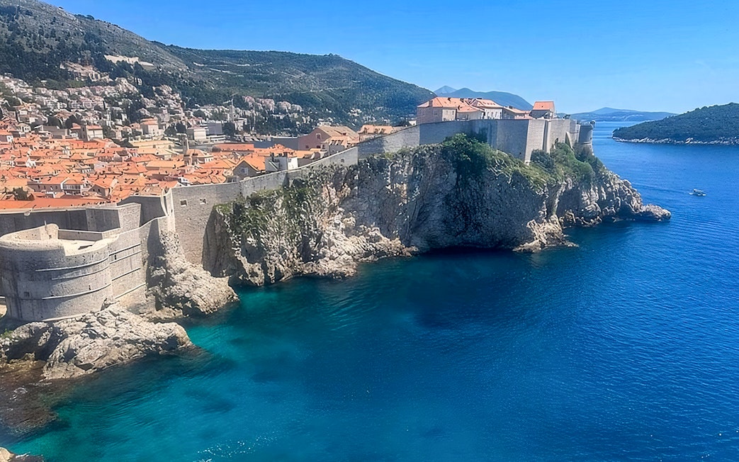 Dubrovnik's historic city walls overlooking the Adriatic Sea.