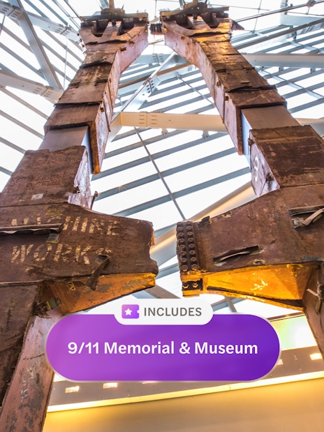 Steel beams from the 9/11 Memorial Museum in New York City.