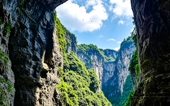 from chongqing: private wulong three natural bridges, fairy mountain & wujiang river gallery tour-3