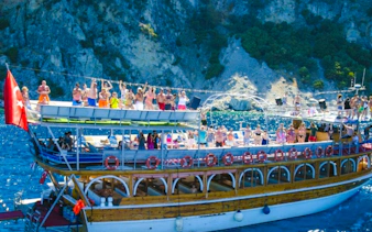 marmaris coast boat trip with swim stops, unlimited drinks and bbq lunch-1