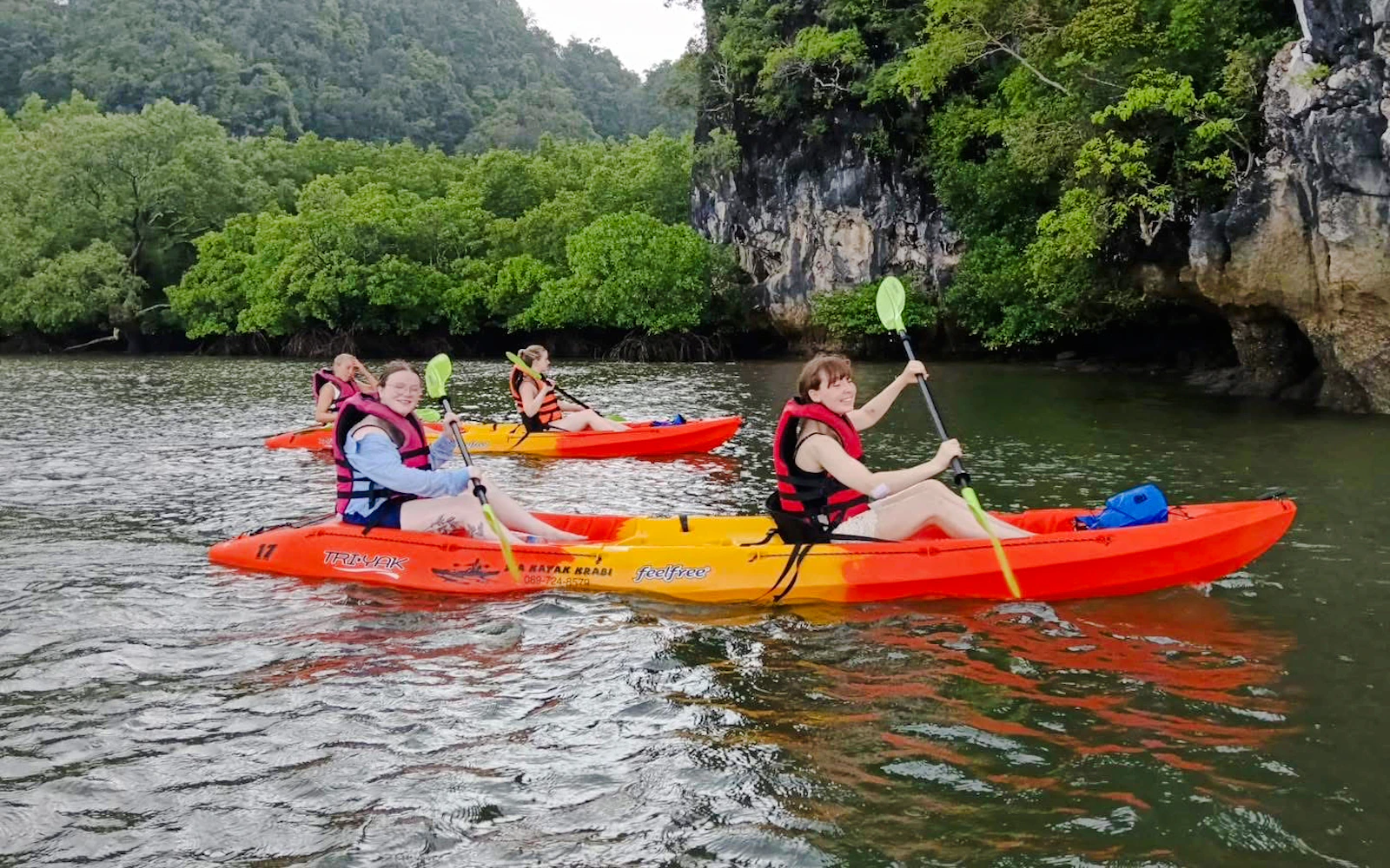 Krabi: Full-Day Mangrove Kayaking Tour at Ao Thalane with Lunch