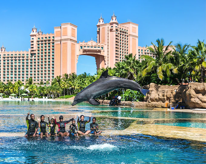 Atlantis Aquaventure Water Park Day Pass + Dolphin Cay Playtime with Dolphins
