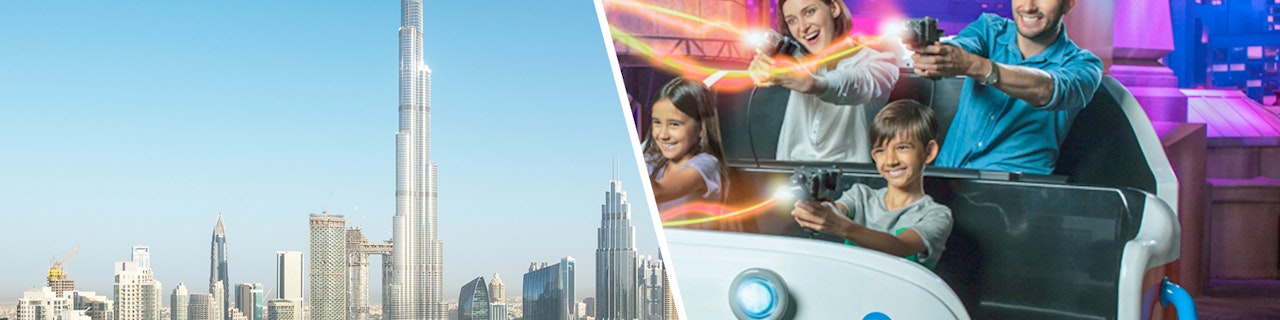 Combo: IMG Worlds of Adventure + Burj Khalifa in cima