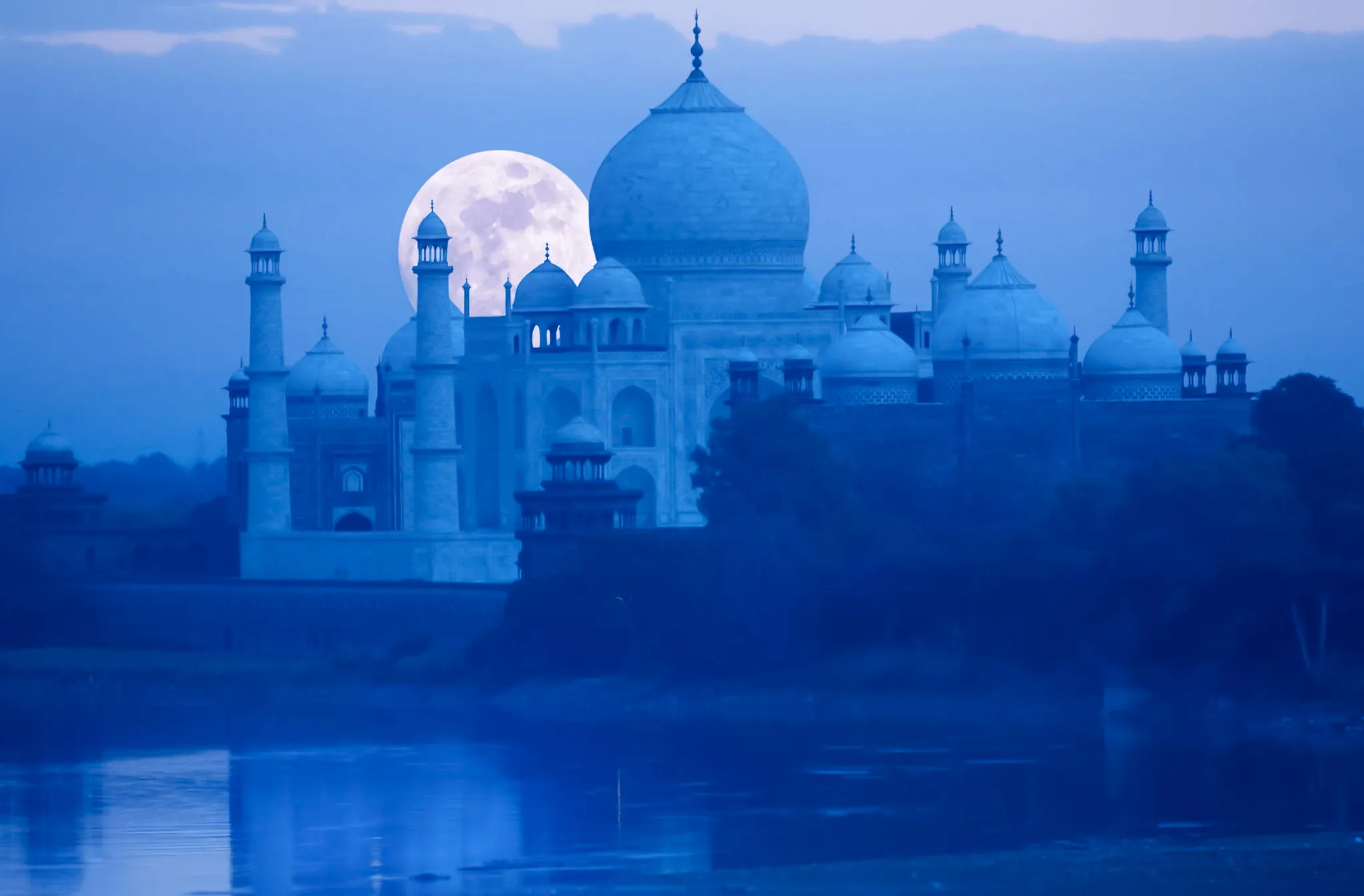 Agra Moonlight Taj Mahal Yamuna Riverside Tour with Private Car and Guide