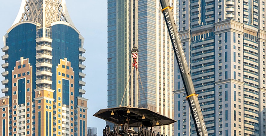 Abendessen im Himmel von Dubai