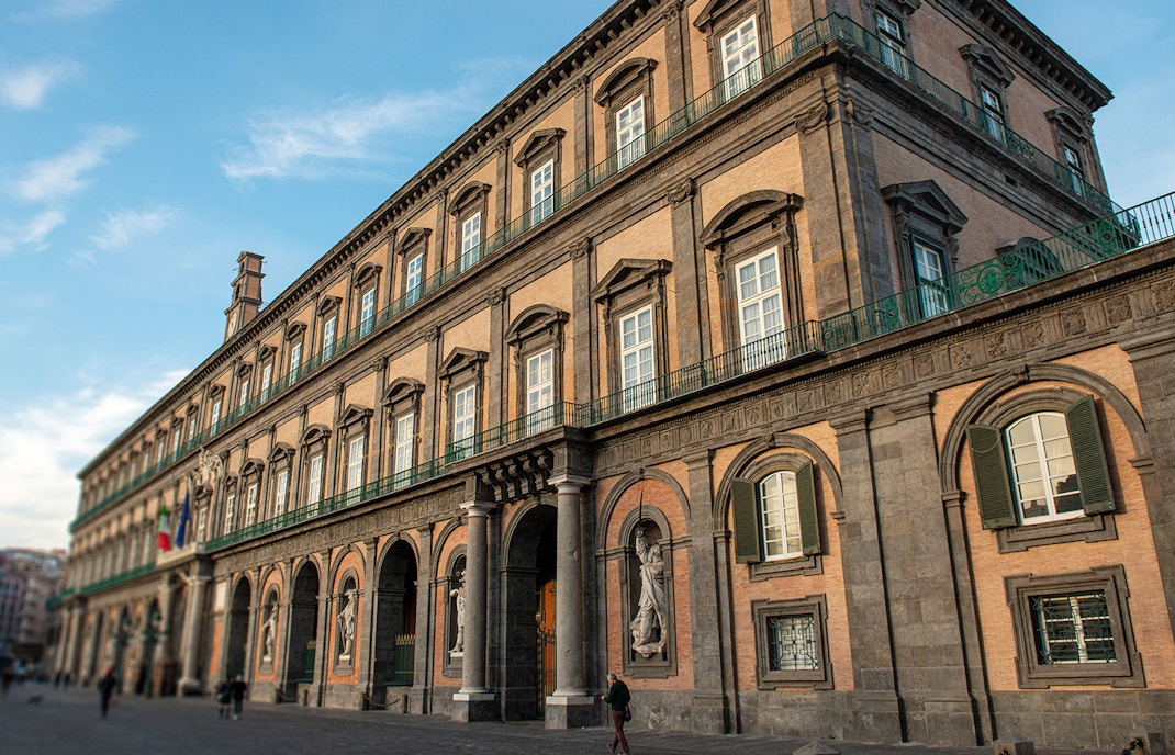 Royal Palace of Naples in autumn