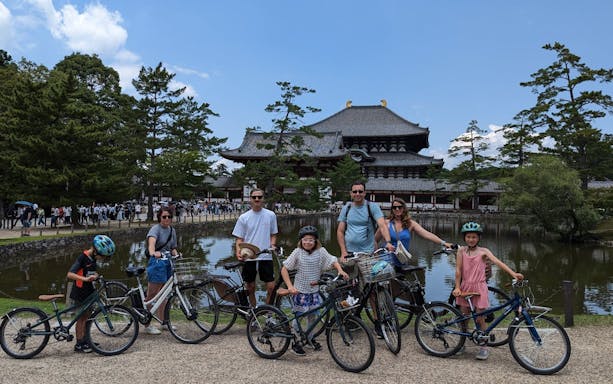 privétour per e-bike voor gezinnen in nara, inclusief lunch en kinderzitjes-3