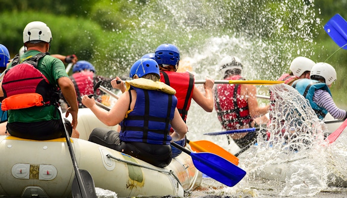 family rafting