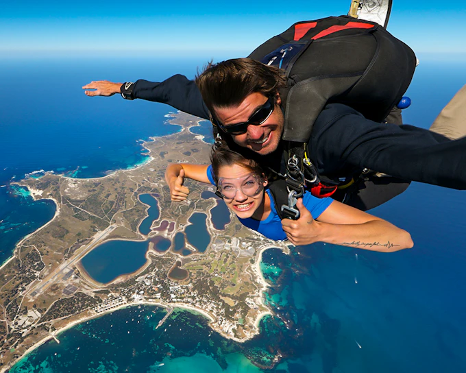 Rottnest Island Skydive and Ferry Tour from Perth/Fremantle/Hillarys