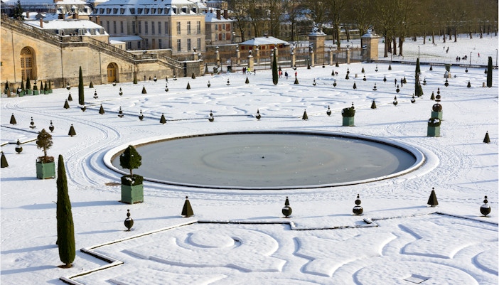 Versailles Chateau in the Snow