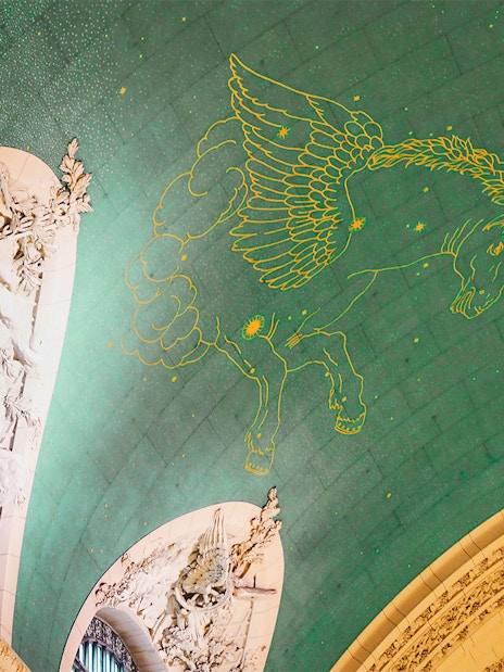 Celestial ceiling with Pegasus constellation at Grand Central Station, New York.