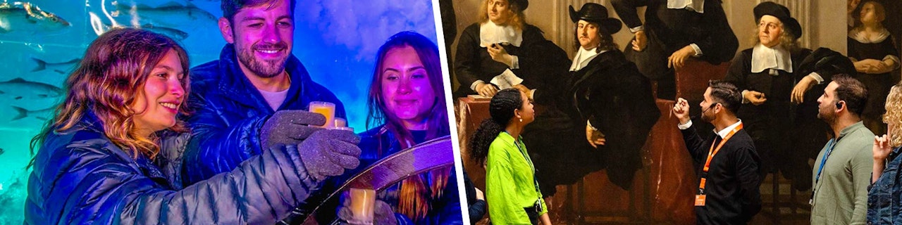 In un'unica combo: Biglietti Salta la Fila per Amsterdam Icebar con 3 drink + Ingresso Rijksmuseum