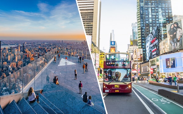 Combo: Edge Observation Deck Tickets + Big Bus New York Hop-On Hop-Off Bus Tour