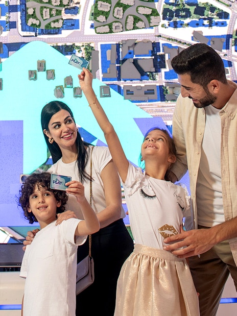 Family enjoying Play DXB with tickets and bonus credit in Dubai.