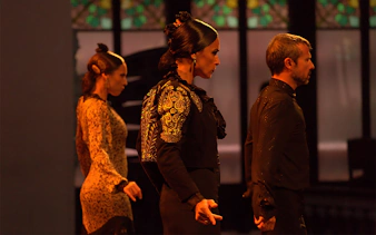 Dancers performing at Poliorama Theater's Gran Gala Flamenco Show.