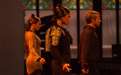 Dancers performing at Poliorama Theater's Gran Gala Flamenco Show.