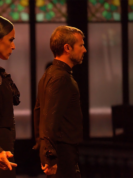 Dancers performing at Poliorama Theater's Gran Gala Flamenco Show.