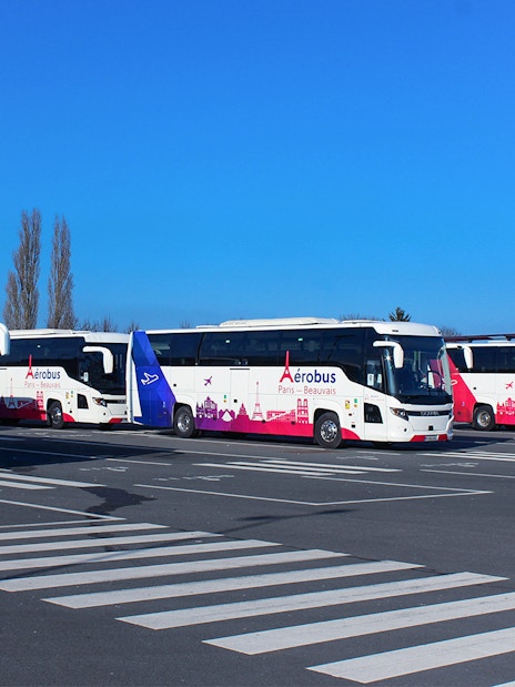 Aerobus at Paris Beauvais Airport for transfers to Saint-Denis University.