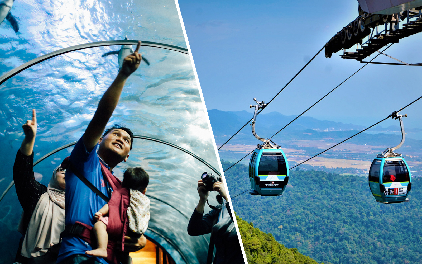 Combo (Save 7%): Underwater World + Langkawi Cable Car Tickets