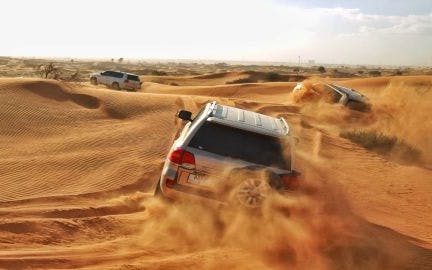woestijnsafari in ras al khaimah met duinbashen, kameelrijden, sandboarden, barbecue-diner en vervoer-2