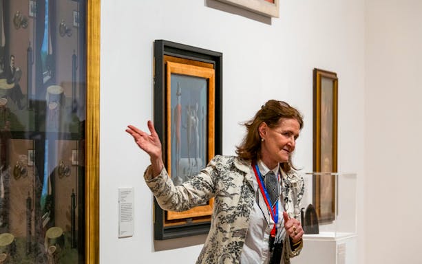 Guide explaining artwork during Tate Modern Discovery Guided Tour.