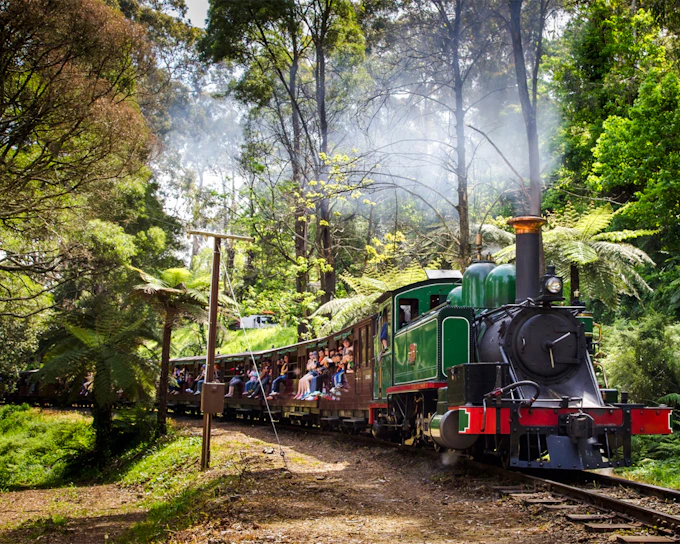 From Melbourne: Puffing Billy & Healesville Sanctuary Scenic Tour with Transfers