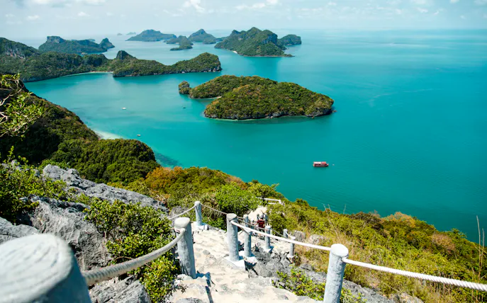 desde koh samui: crucero en barco grande por el parque nacional marino de ang thong, con almuerzo y traslados incluidos-1