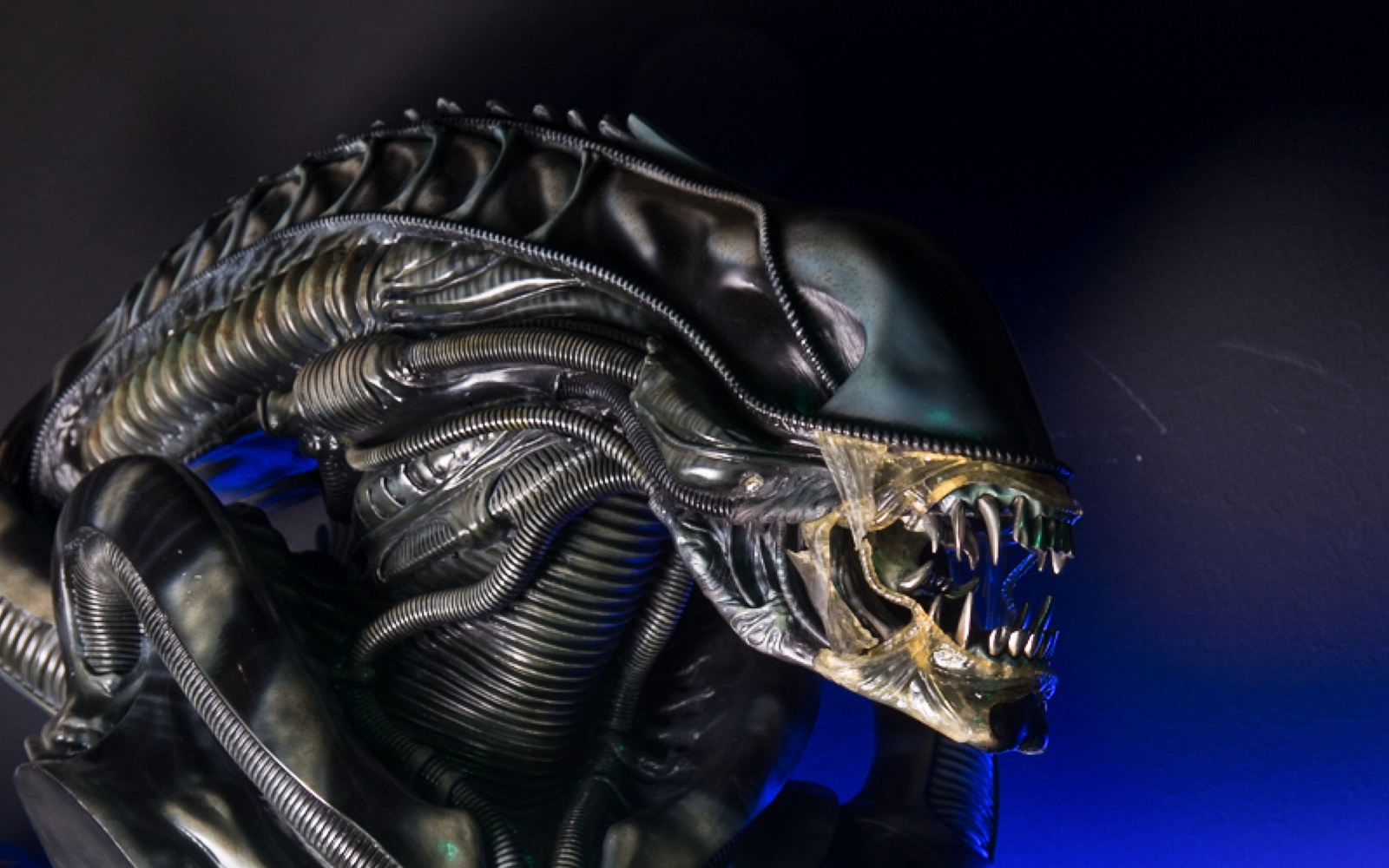 Alien creature model at Fantacinema Museum, Genoa.