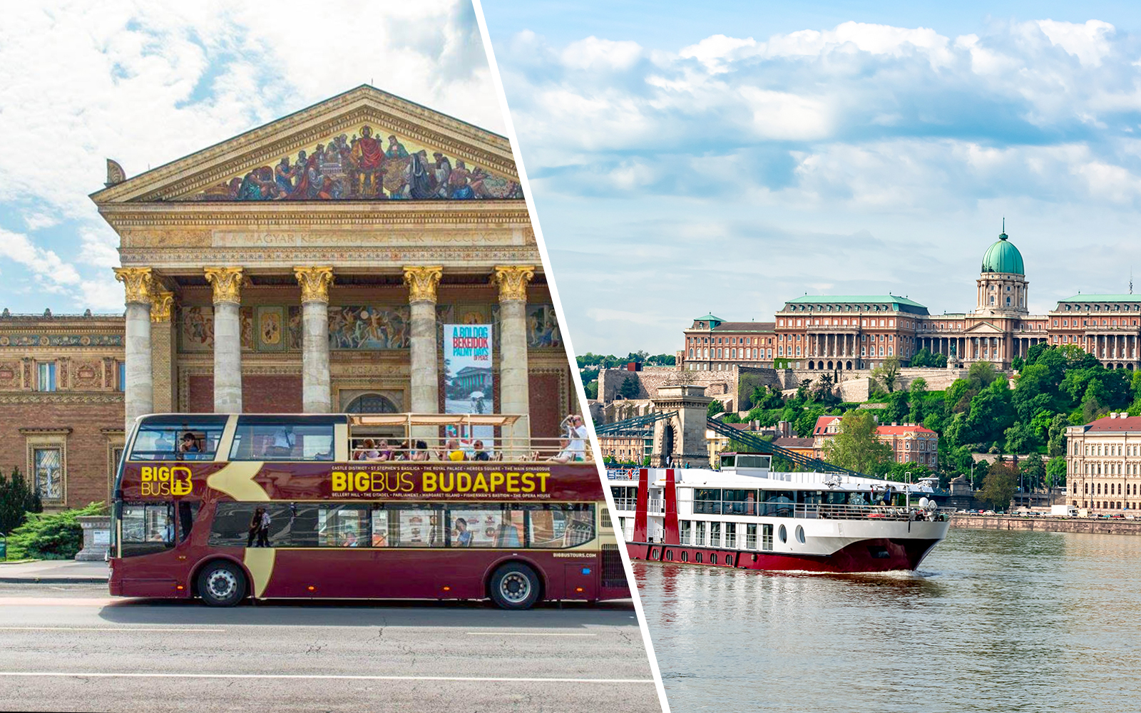 Combo: Budapest Hop-On Hop-Off Bus Tour + Danube River Cruise