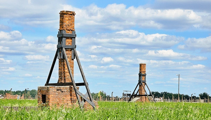 Auschwitz Birkenau, Auschwitz II crematorium ruins with historical significance.