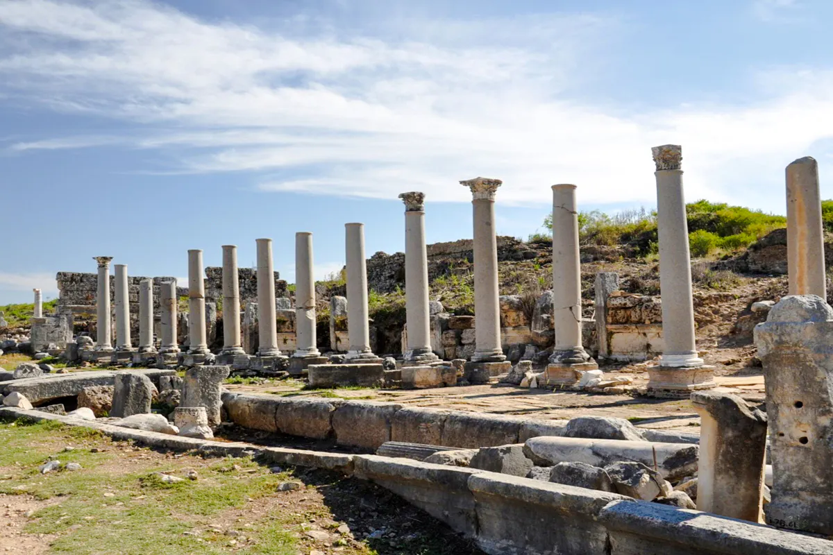 From Antalya: Perge and Aspendos Ancient Cities and Manavgat Waterfall Day Trip