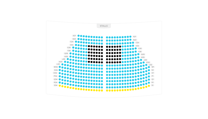 Cambridge Theatre Stalls Seating Plan