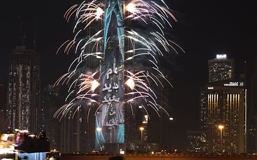 New Year’s Eve Dinner & House Beverages at Sky Views with Burj Khalifa Fireworks