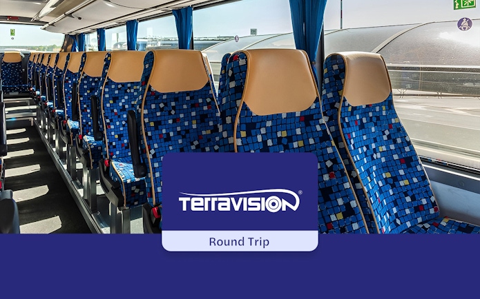 Terravision bus interior for Bergamo Airport to Milan Centrale transfer.