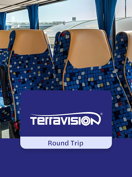 Terravision bus interior for Bergamo Airport to Milan Centrale transfer.